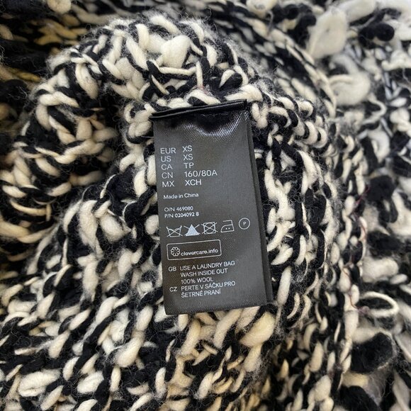 ISABEL MARANT x H&M Black White Wool Hand Knit Sweater - Picture 7 of 7